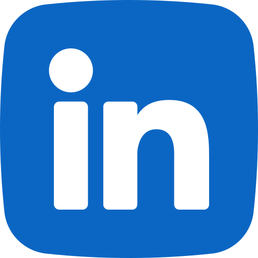 logo LinkedIn, as letras de forma minúsculas i e n juntas